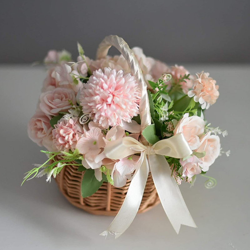 Hand-woven Wedding Flower Bask - Gardening Tools Girls ulasan dan harga